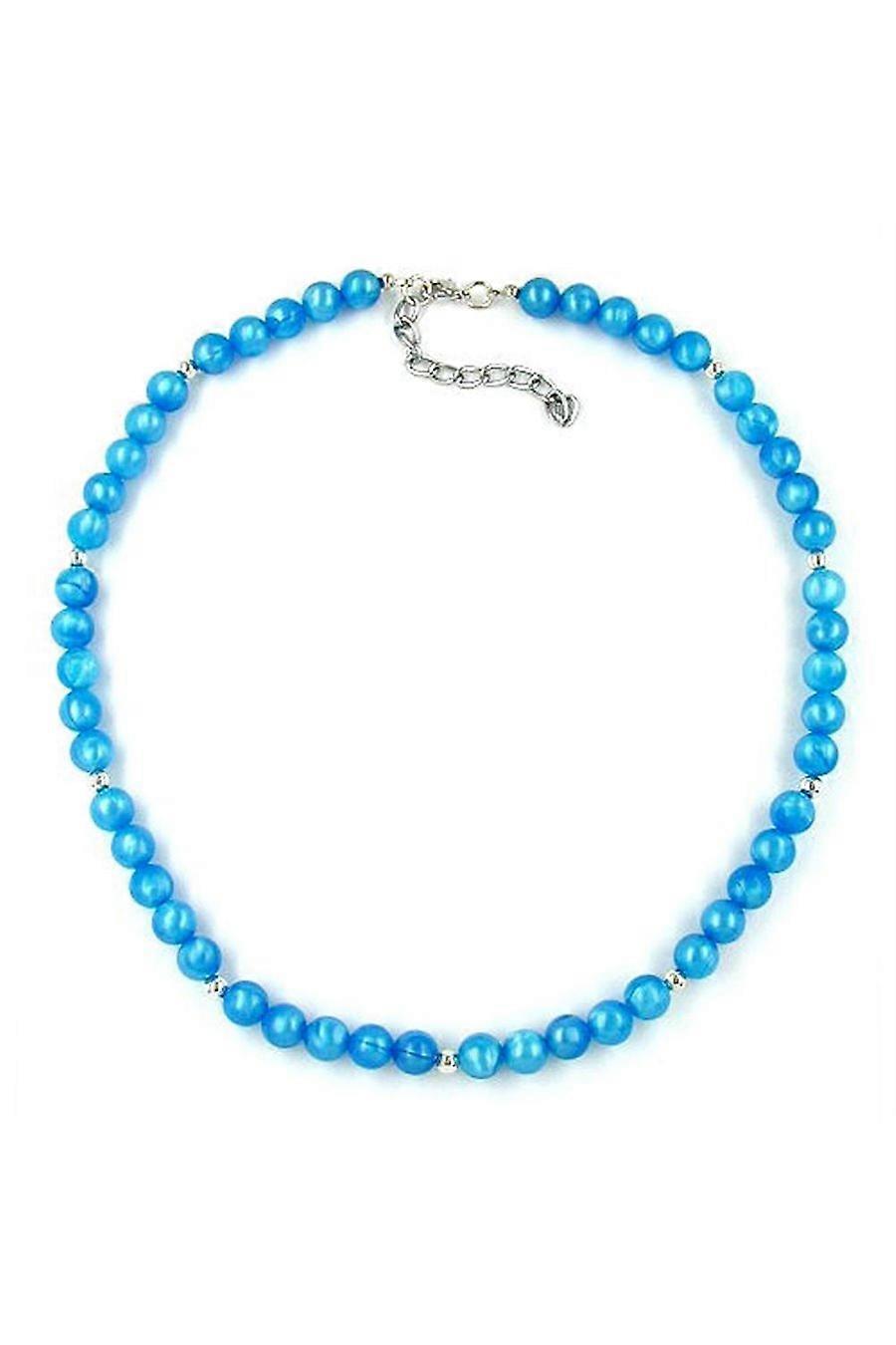 Necklace Beads Light Blue - Gl00056