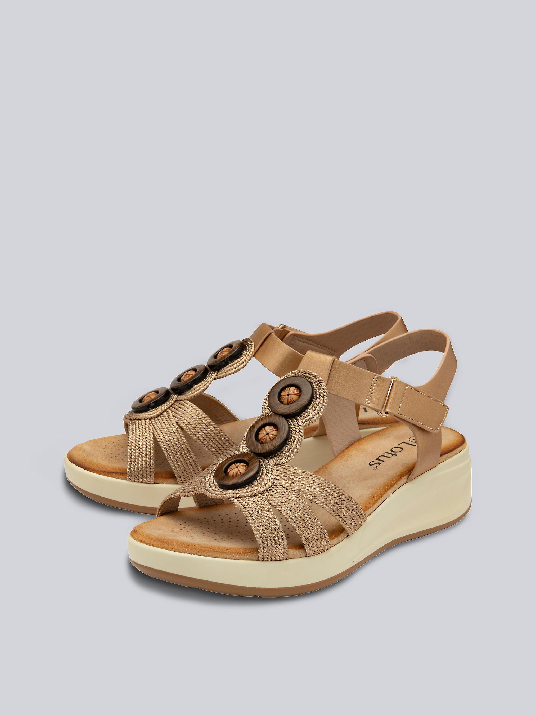 Lotus Galli Sandals in Bronze