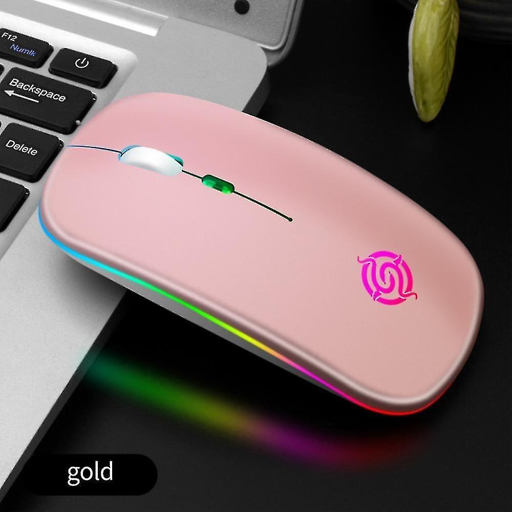 Luminous Wireless Mouse RGB Rechargeable Mouse Wireless Computer Silent Mouse LED Backlight