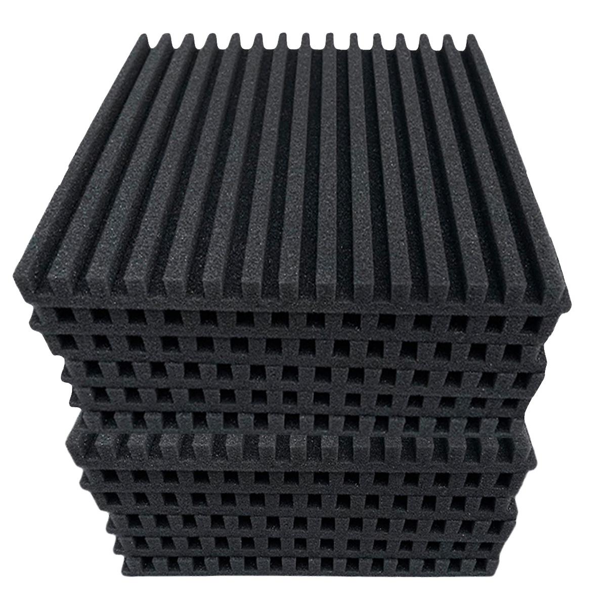 12Pack Acoustic Studio Absorption Foam Panel-Broadband Sound Absorber-Sound Proof Padding Soundproo