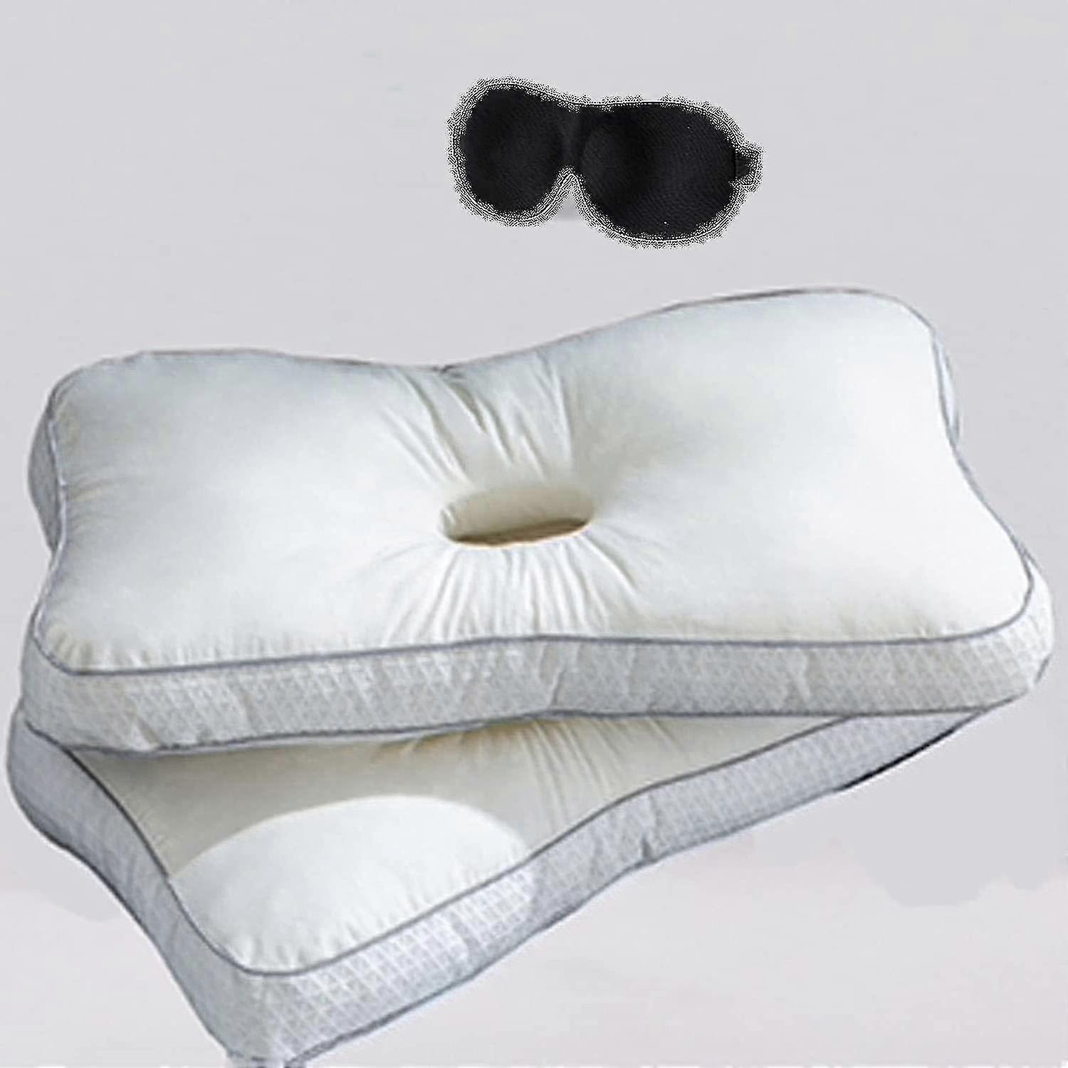 Piercing pute for side sleepers, øreputer med ørehull, for øretrykk avlastning