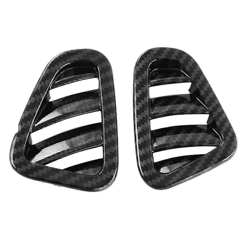 Car Carbon Fiber ABS Central Control Dashboard Side Air Outlet Frame Trim for C-Class W206 2021 202