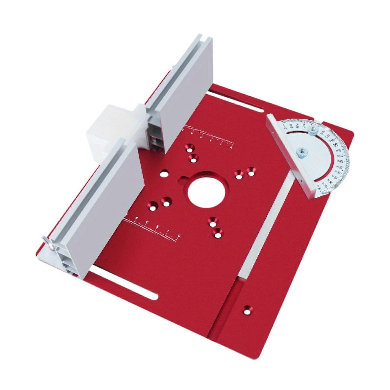 Router Table Insert Plate Sturdy for Decoration Workers Carpenters Engineers Red