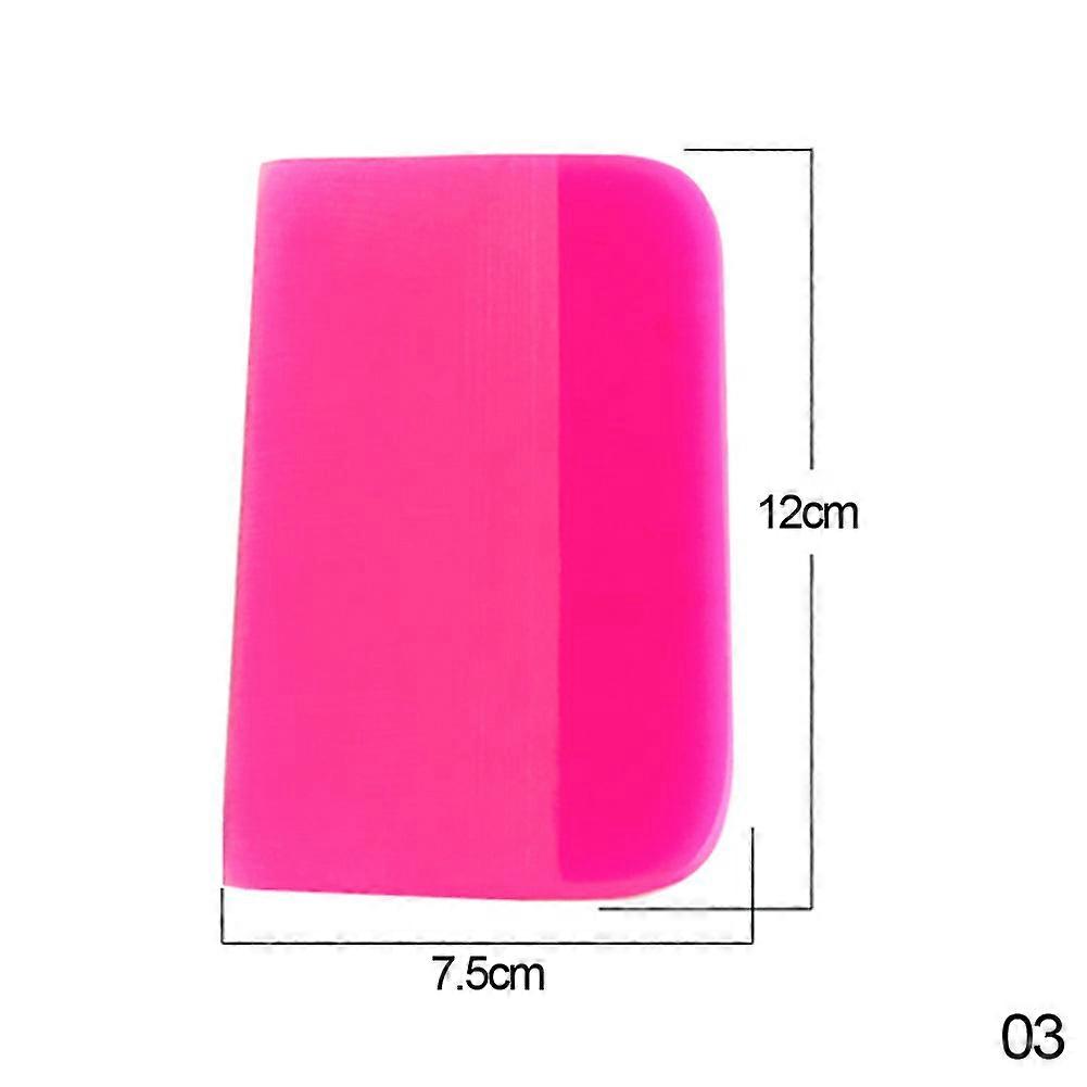 3 tailles Gratteur rose Caoutchouc souple Fenêtre de voiture Raclette Verre Auto Eau Vinyle Lame Scraper Accueil Wrap Outils Bureau Teinte-glace