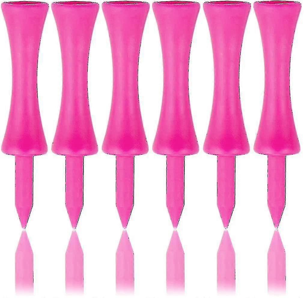 57mm Pink Plastic Golf Tees 100 Pack