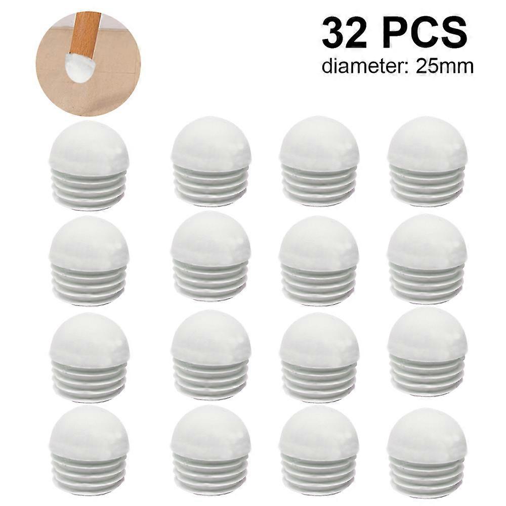 32 pieces pipe plugs, round end cap, pipe, lamellar plugs