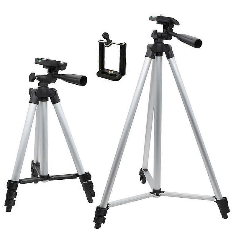 Foldable 102cm 150cm Aluminum Alloy Floor Tripod Telescope Camera Tripod Adjusted Mobile Phone Bracket Live Stand 1/4 Mounting