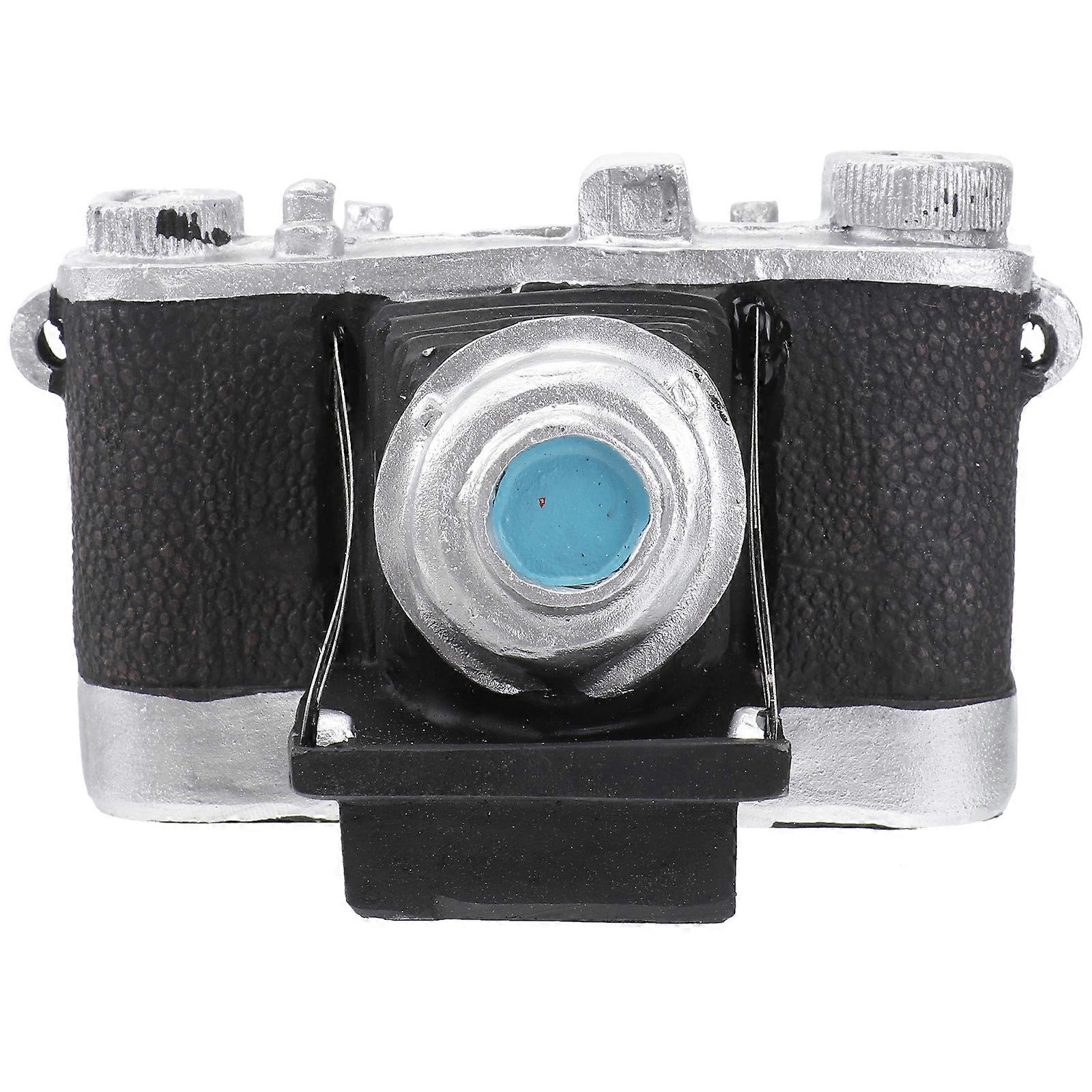 1Pc Vintage Camera Model Retro Camera Ornament Photo Prop Resin Craft Ornament