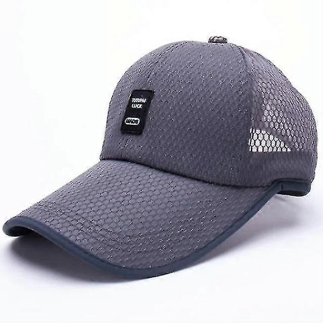 outdoor quick-drying mesh breathable baseball cap for men(gray)