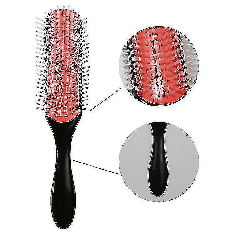 Comb Set Octopus Massage Comb Plastic Anti-static Nine Ribs Comb Clip