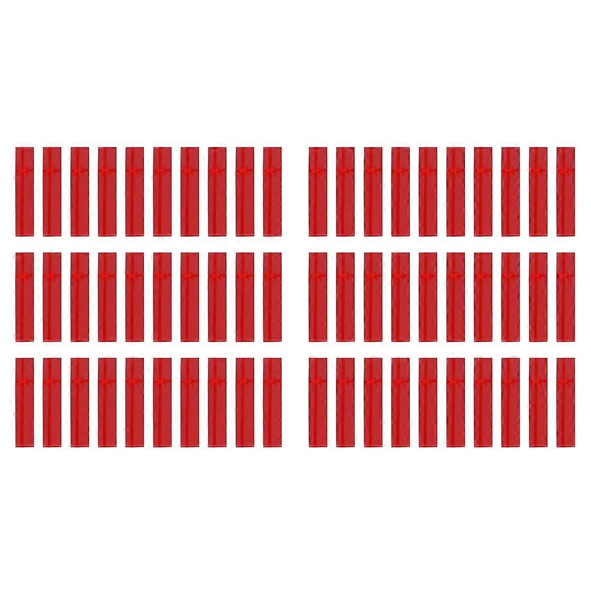 60 x Elegant Luxury Gift Boxes Long Rectangular for Jewelry Presentation Necklaces