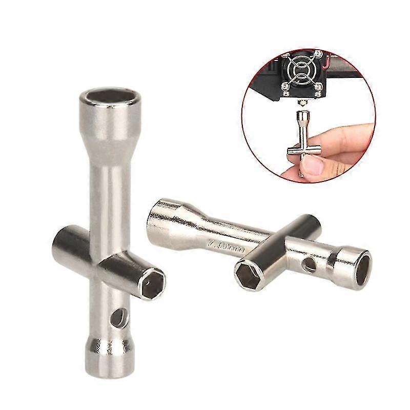 mini cross socket hexagon cross wrench nozzle repair tool m2/m2.5/m3/m4 nut tool 3d printer nozzle maintenance tool