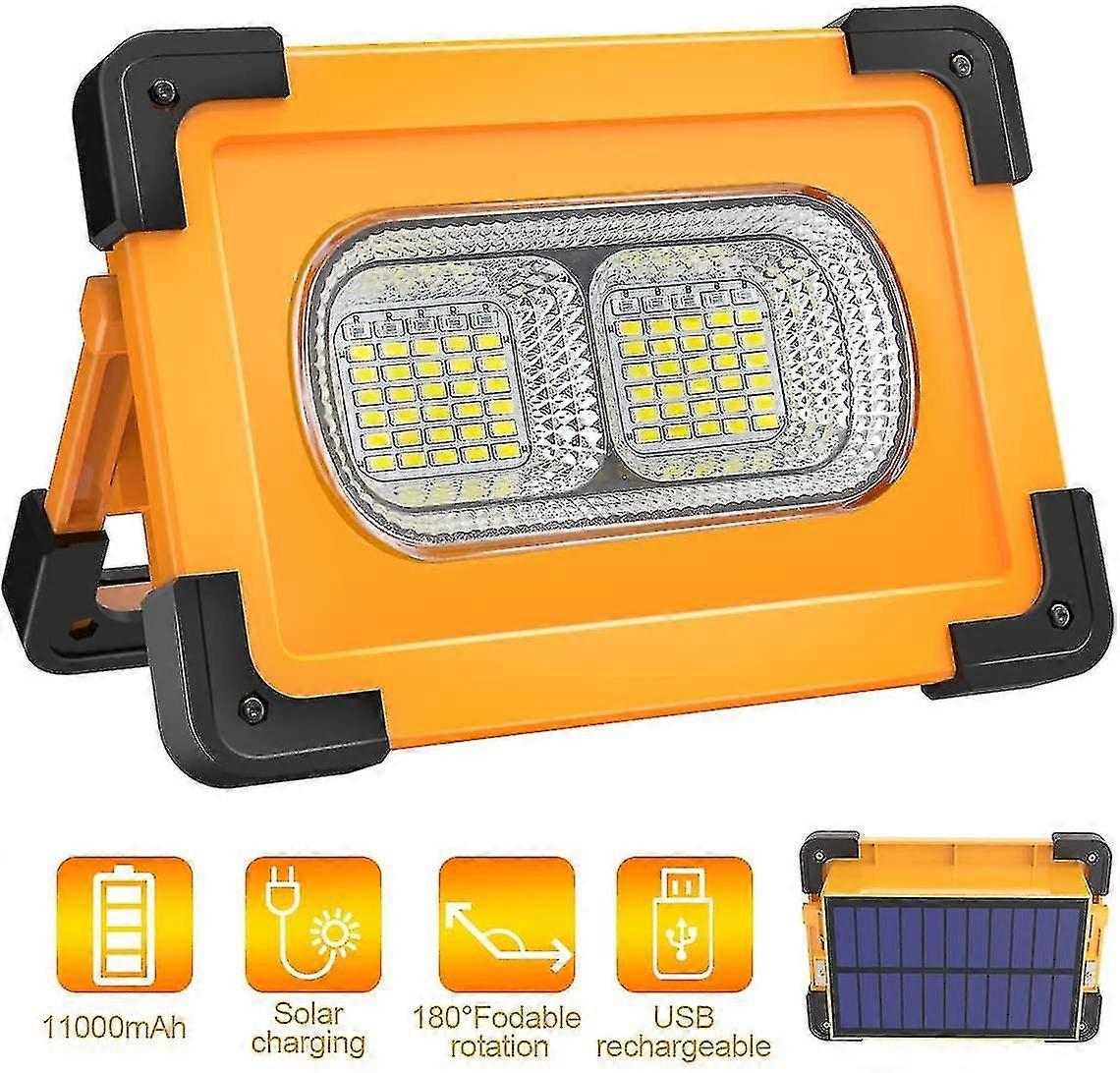 Rechargeable Led Flood Light 80w  Portable 4 Modes Work Light