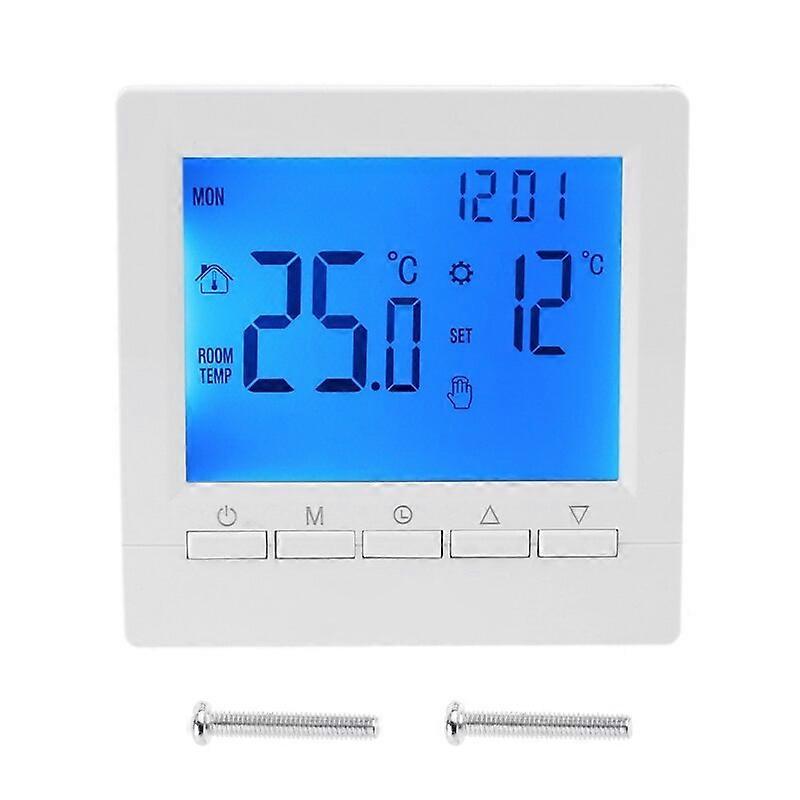 New Digital Gas Boiler Thermostat 3A Weekly Programmable Room Temperature Controller