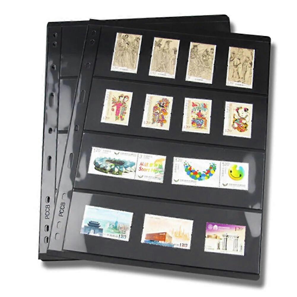 Stamp Pages Blank Double Sided Loose Leaf Stamp Pages Standard Album Holders With Binder Holes Not Include Cover Stamp Collect