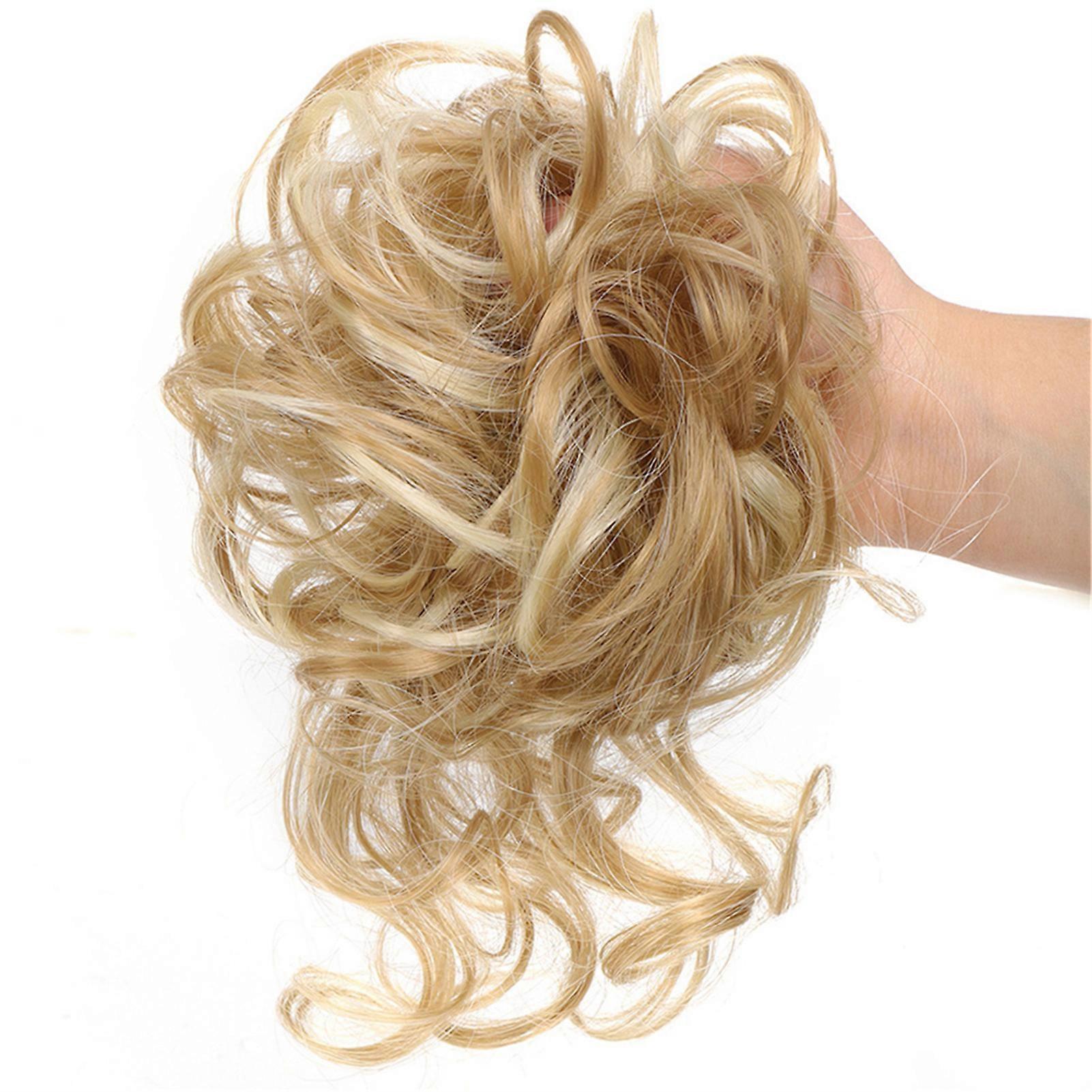 Genuine Hair Piece Coiled Wig Ladies Curly Hair Fluffy Natural Hair Accessories