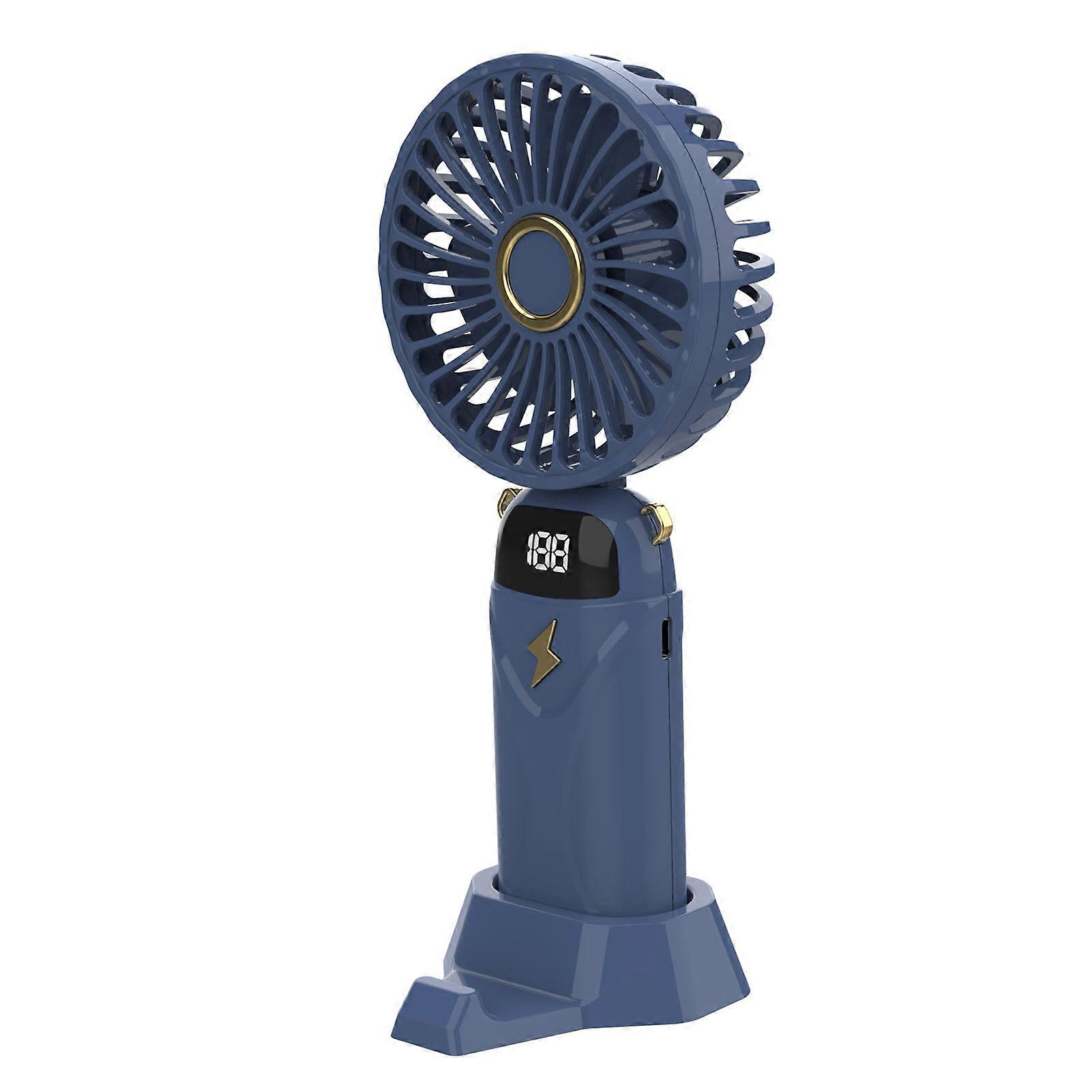 5-gears Mini Neck Hanging Fan Foldable Adjustable Cooling Fan for Summer