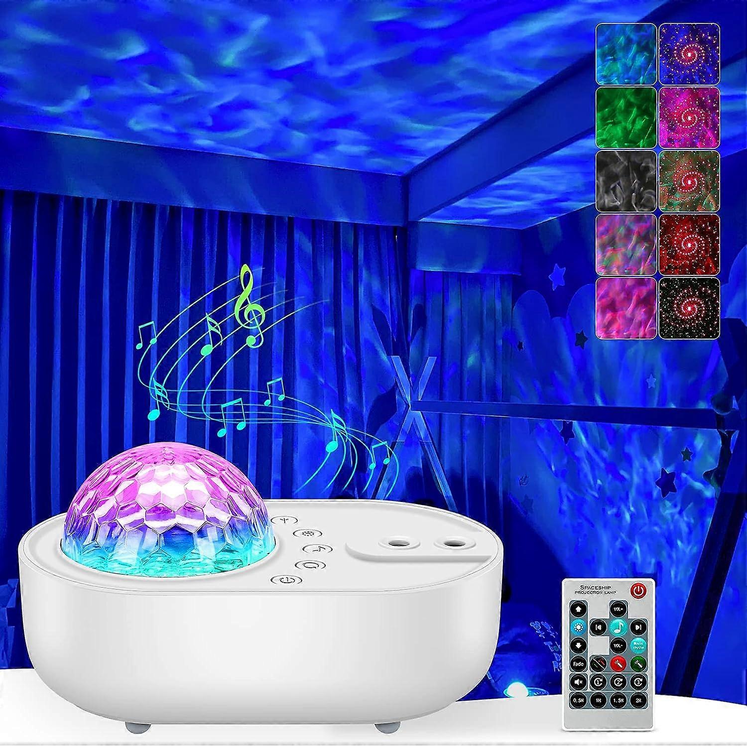 Star Projector Night Light, Built-in Bluetooth Speaker, Timer with Remote Control, Starry Sky Projector for Kids Gift Bedroom Decoration,2024 Ping