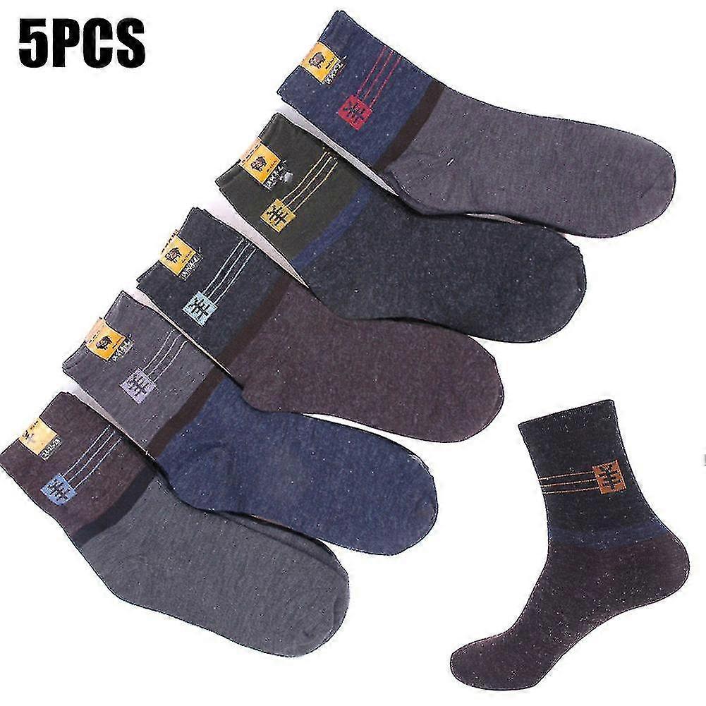5 Pairs/set Men Ankle Socks Autumn Winter Home Man Casual Crew Sock