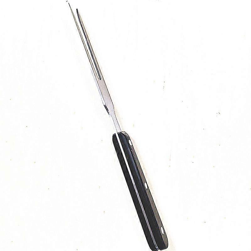 2pcs 10-Inch Forged Cook's Fork Carving Fork Serving Grill Fork with Black Handle