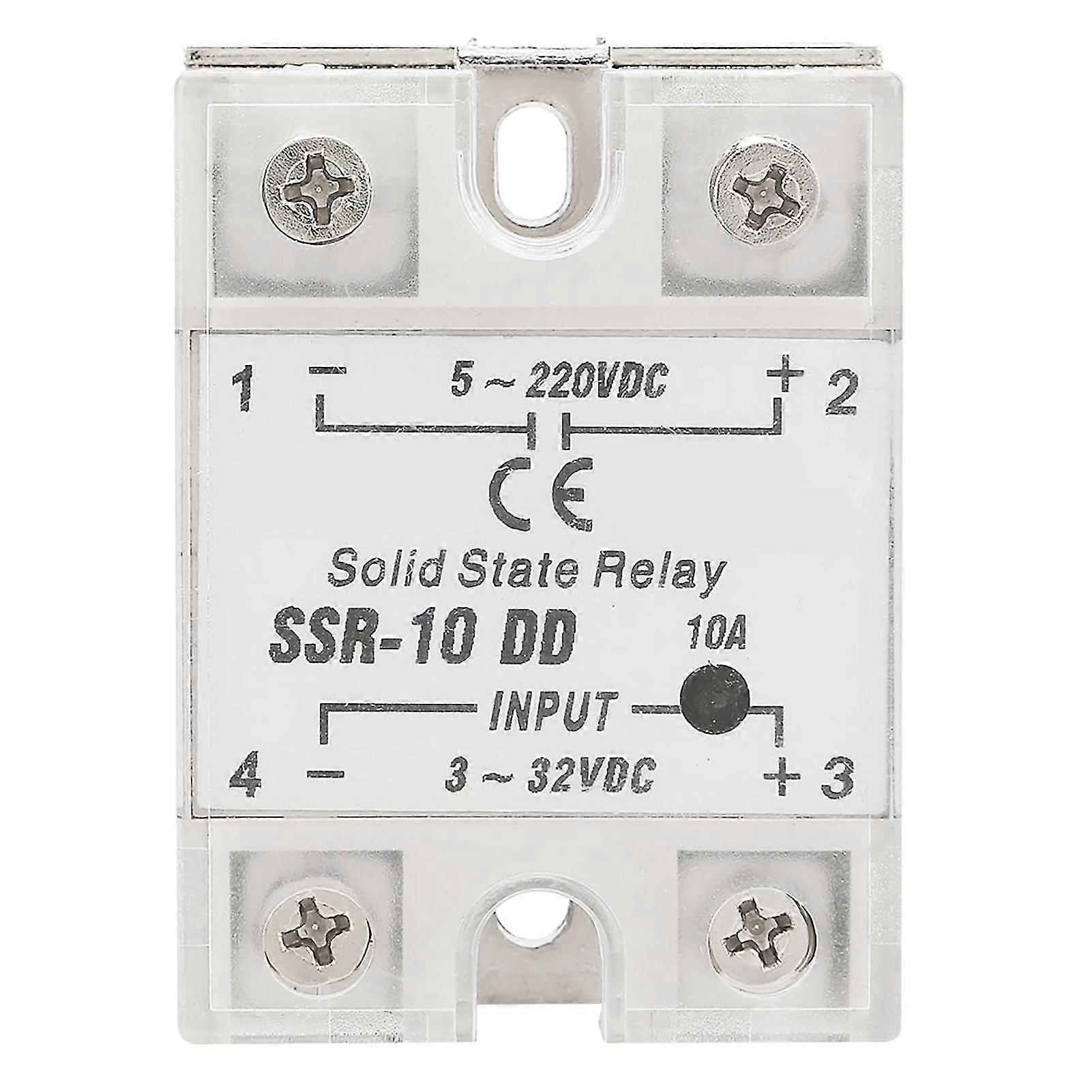 Ssr-10 Dd 10a 5-220vdc Solid State Relay For Industrial Automation Process