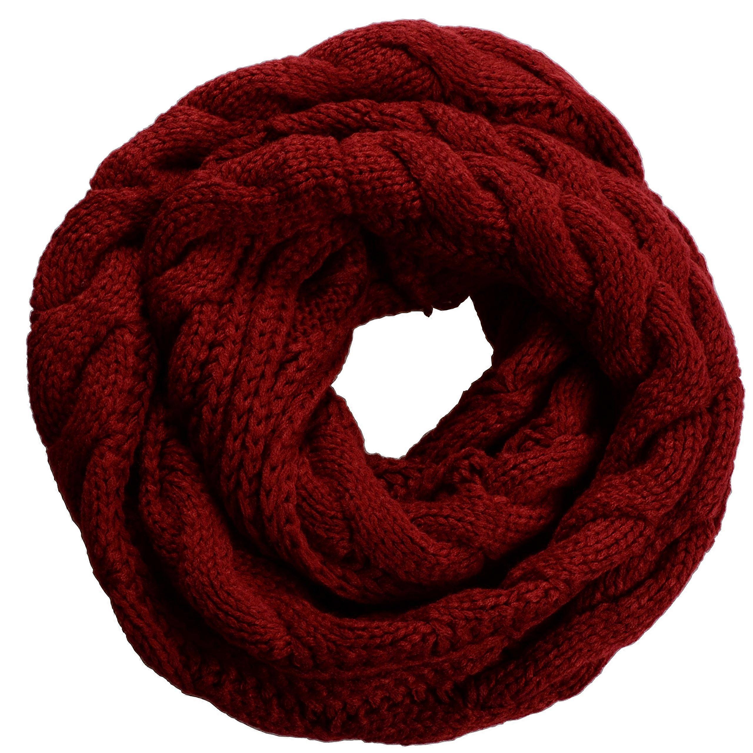 Warm Scarf Circle Loop Scarf Women's Winter Knit Infinity Scarf