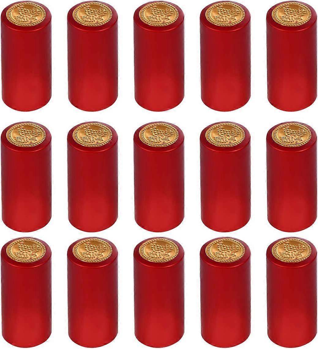 100Pcs/ Set PVC Heat Shrink Capsules Wine Shrink Wrap Bottle Caps