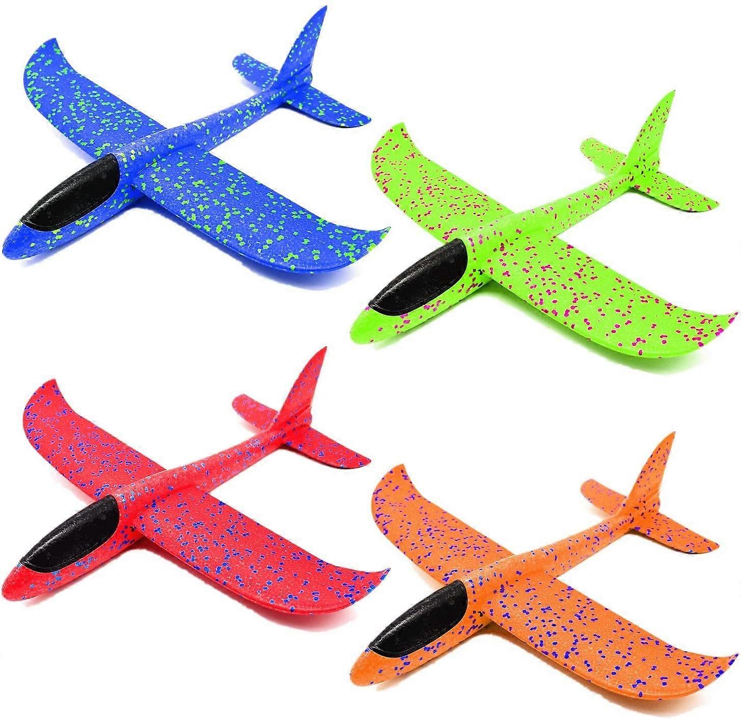 4 Packs Airplane Glider, Hand Throwing Foam Aircraft, Manual Throwing Plane, Hand Launch Airplane