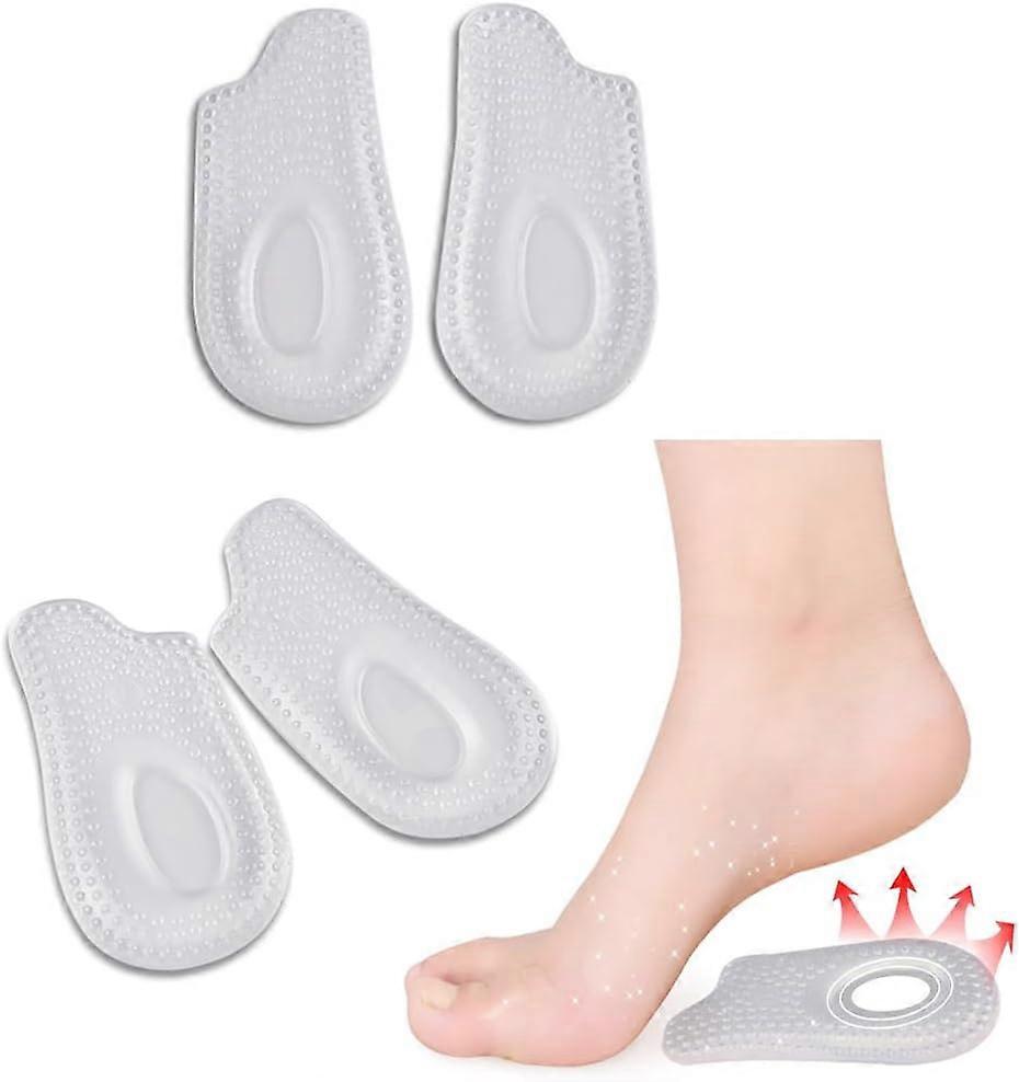 2Pairs Plantar Fasciitis Heel Cups Inserts,Heel Cushions for Plantar Fasciitis,Heel Pain,Heel Spur,Achilles Tendon,Shock Absorption Orthotic Inserts