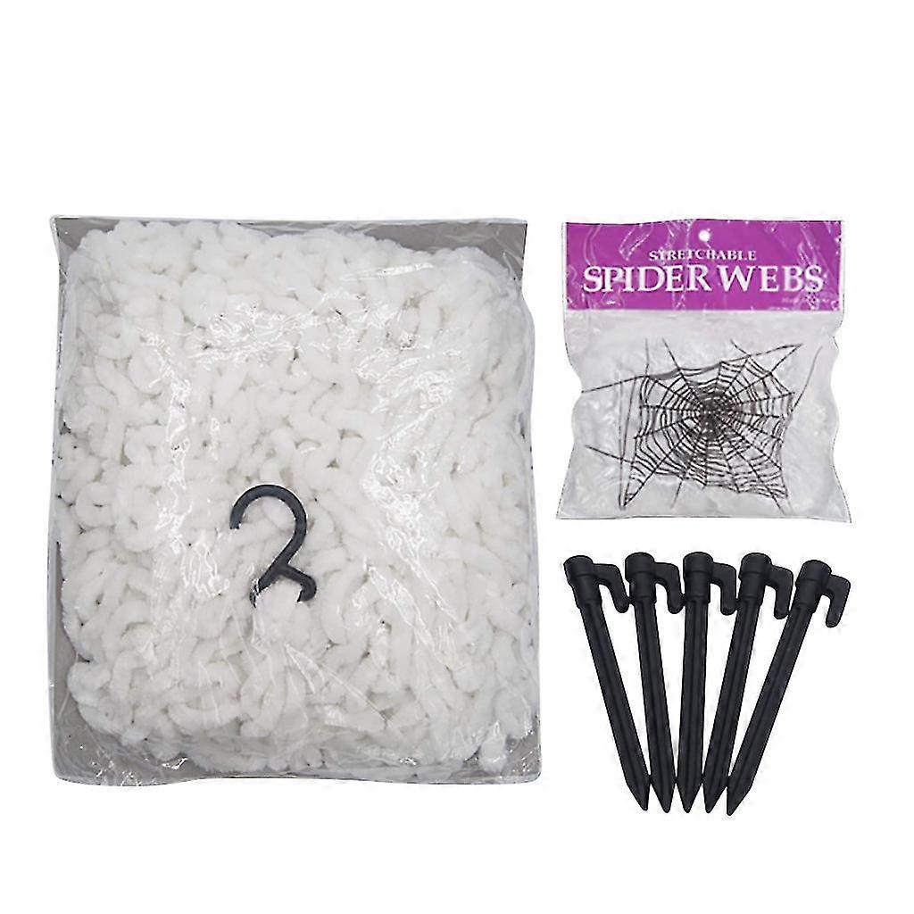 Halloween Decorations Outdoor Scary Decor Triangular Mega Spider Web