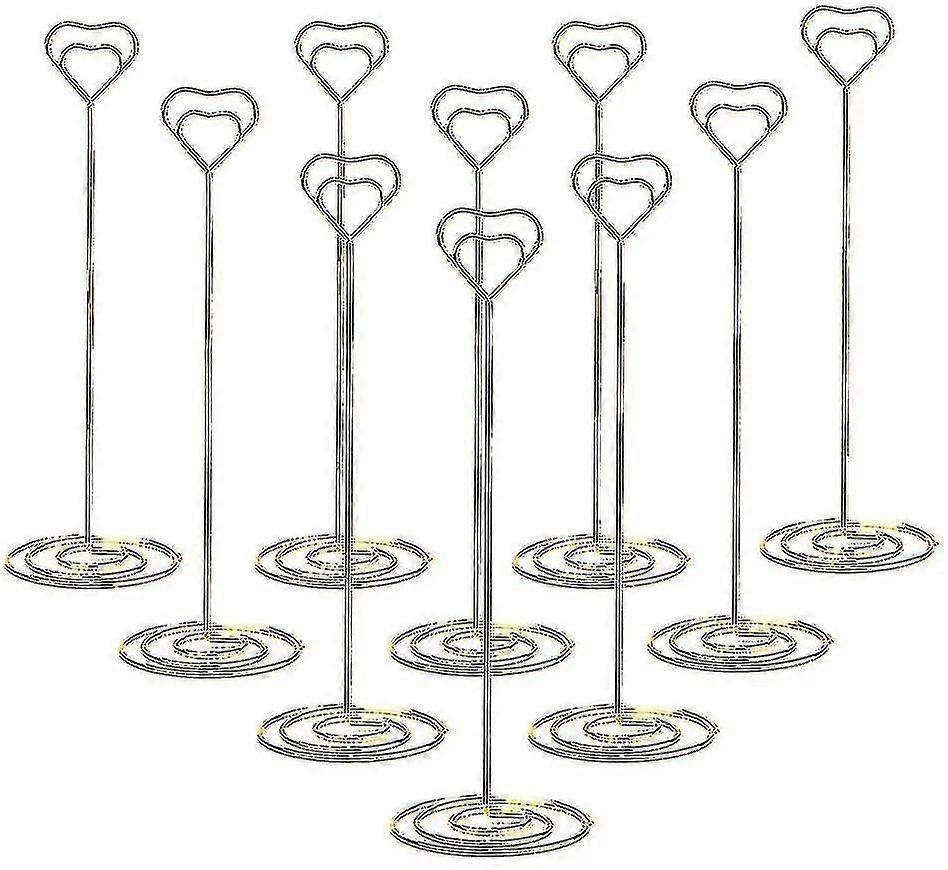 10pcs 8.6" Tall Place Card Holders Table Number Stand Table Card Holders Table Picture Holder Wire
