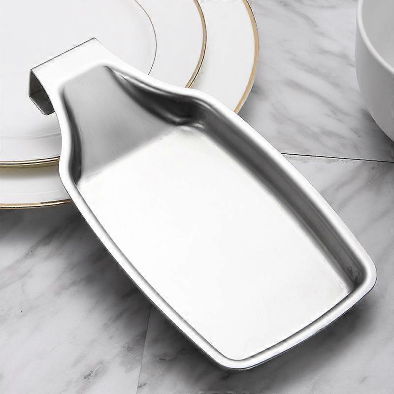 Stainless Steel Kitchen Spoon Rest Silver