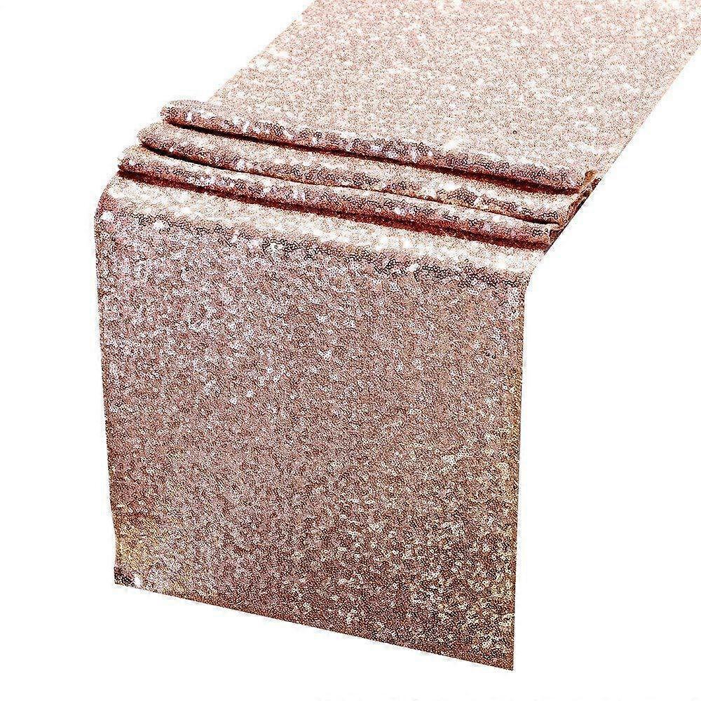 Sequin Table Runners Rose Gold