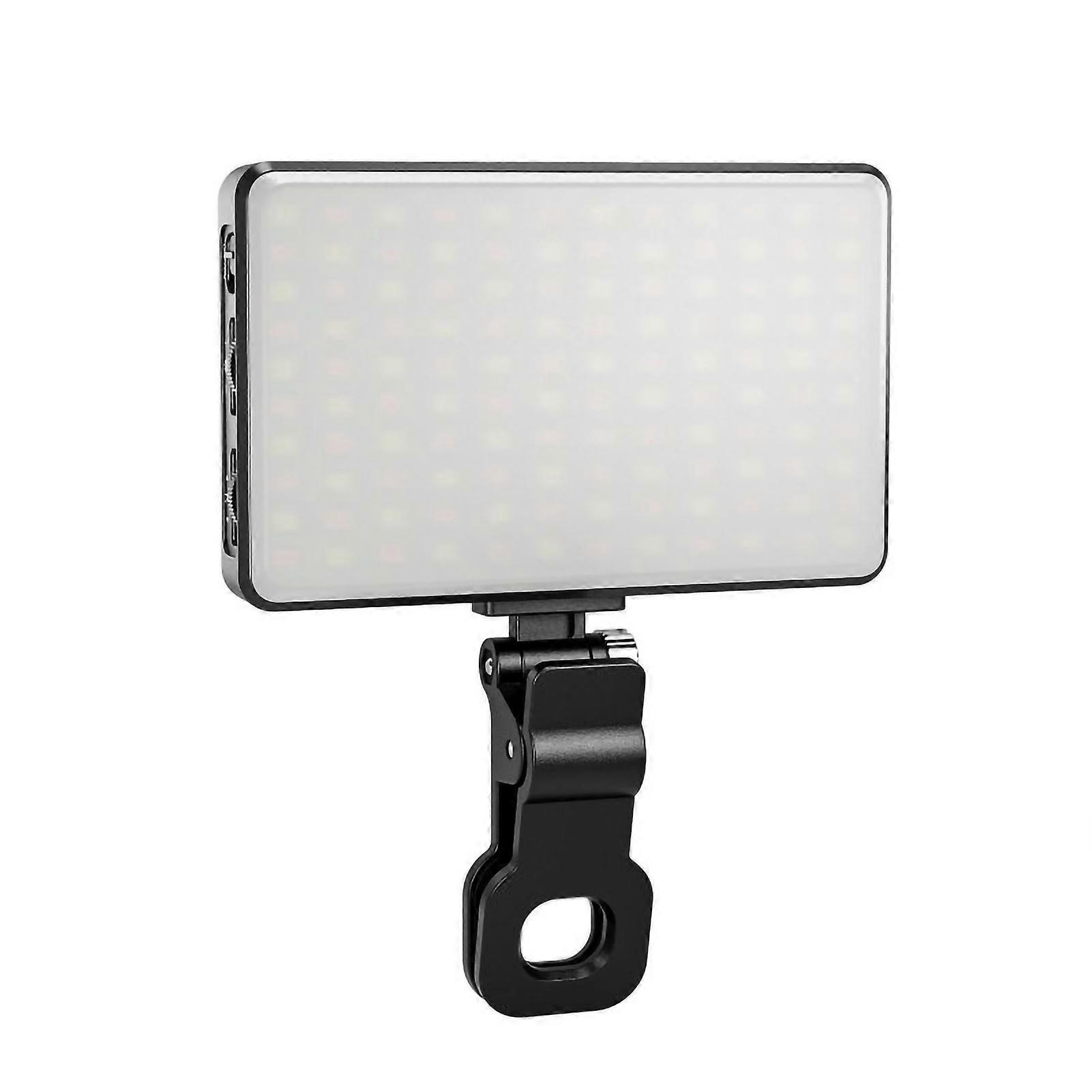 1 Set LED Fill Light 360 Degree Adjustable Soft Light Illumination Broadcast Indoor Photo Fill Light with Clip Live Vlog Photography Tool Kaesi