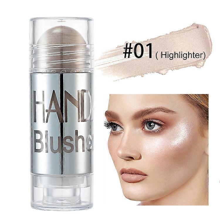 Blush Stick for Cheeks&Lips Cream-to- Powder Face Blush Matte Finish Makeup for Daily Wear
