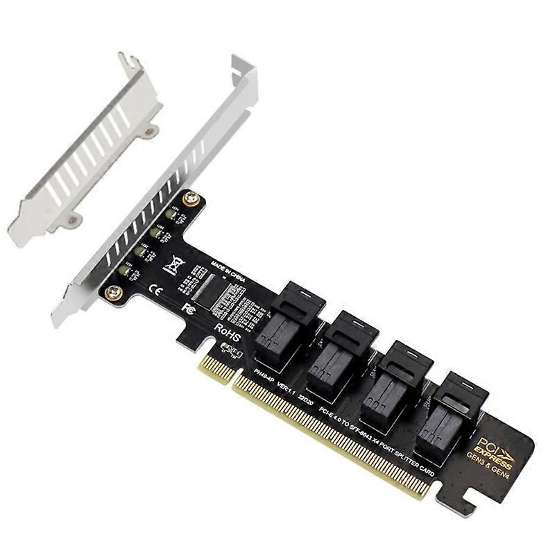 PCIE 4.0 to 4x U.2拡張カードSFF-8639 SFF-8643 NVME PCIE X16 SSDアダプタ