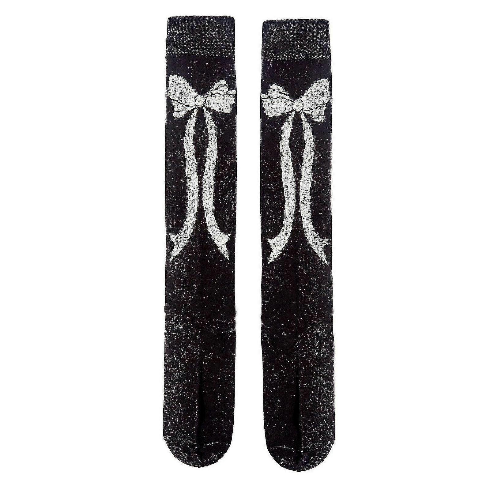 1 ζευγάρι άνοιξη φθινόπωρο αγάπη γυναικείες κάλτσες πανκ στυλ σωλήνα κάλτσα Jk ομοιόμορφη Harajuku προσωπικότητα Bowknot κάλτσες μόδας κάλτσες