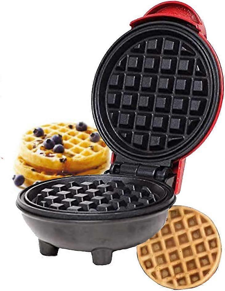 Mini Waffle Maker,Portable Electric Round Mini Maker Gril,The Mini Waffle Irons Machine for Individual Waf