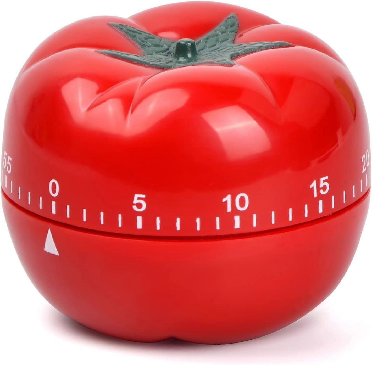 Kitchen Timer, Tomato Digital Timer, Mechanical Kitchen Timer, 60 Minute Countdown for Learning/Playing/Cooking