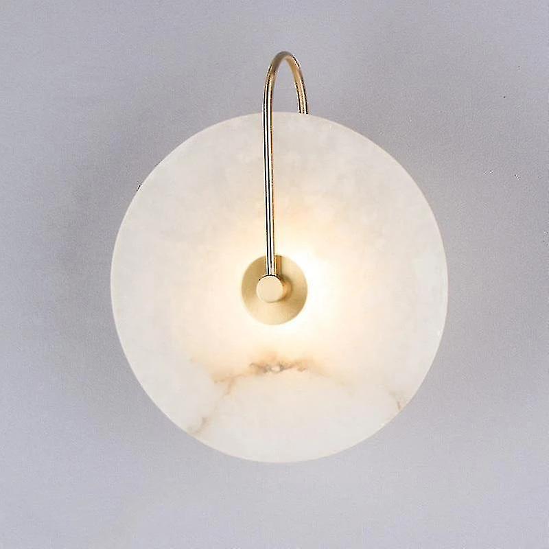 Simple LED Wall Light Natural Spanish Marble Decoration