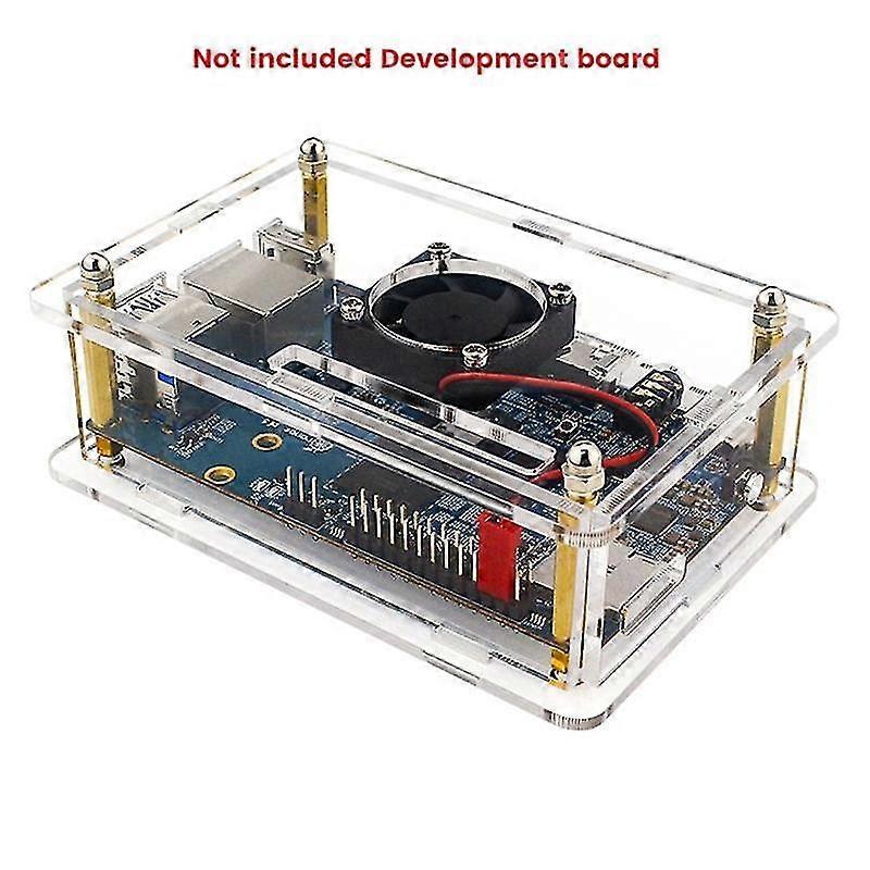 Acrylic Protective Shell for 5 Development Board Special-Purpose with Cooling Fan
