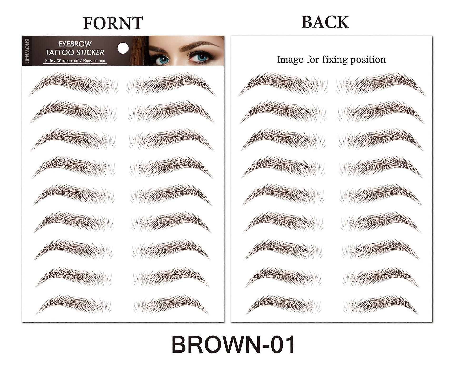 Manufacturer of eyebrow sticker directly sells 6D eyebrow sticker imitating ecological waterproof eyebrow sticker environment-friendly lazy eyebrow st