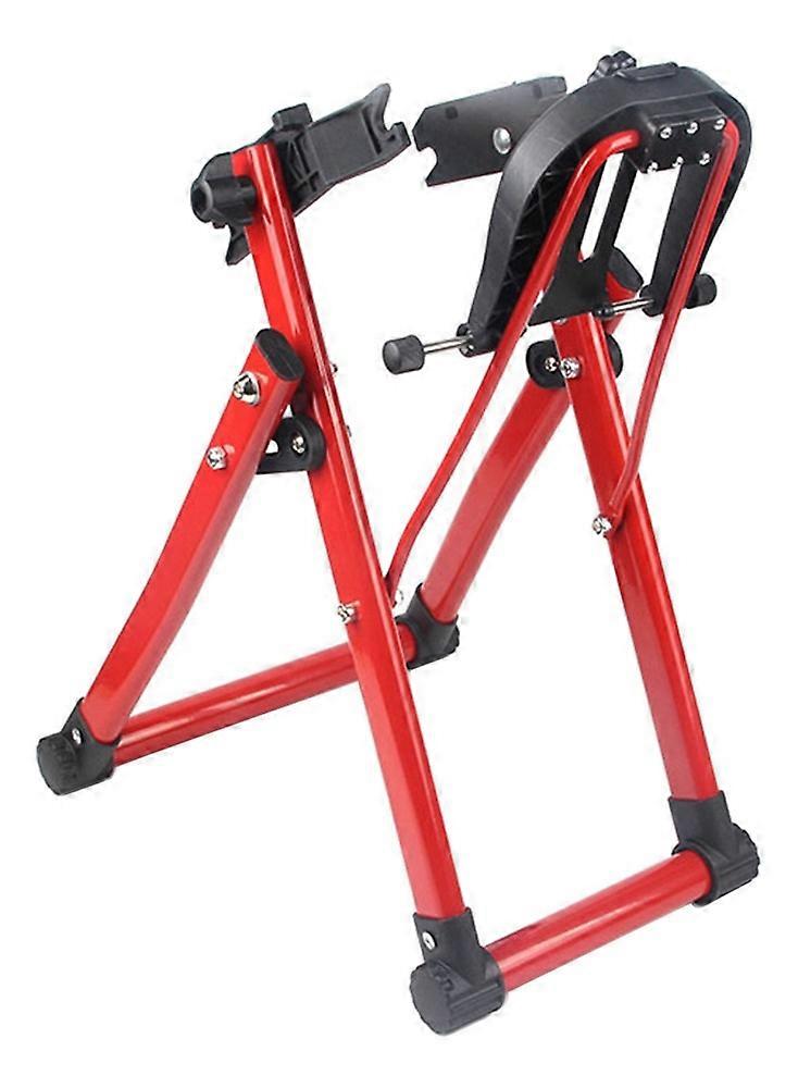 Red Bicycle Wheel Repair Bracket