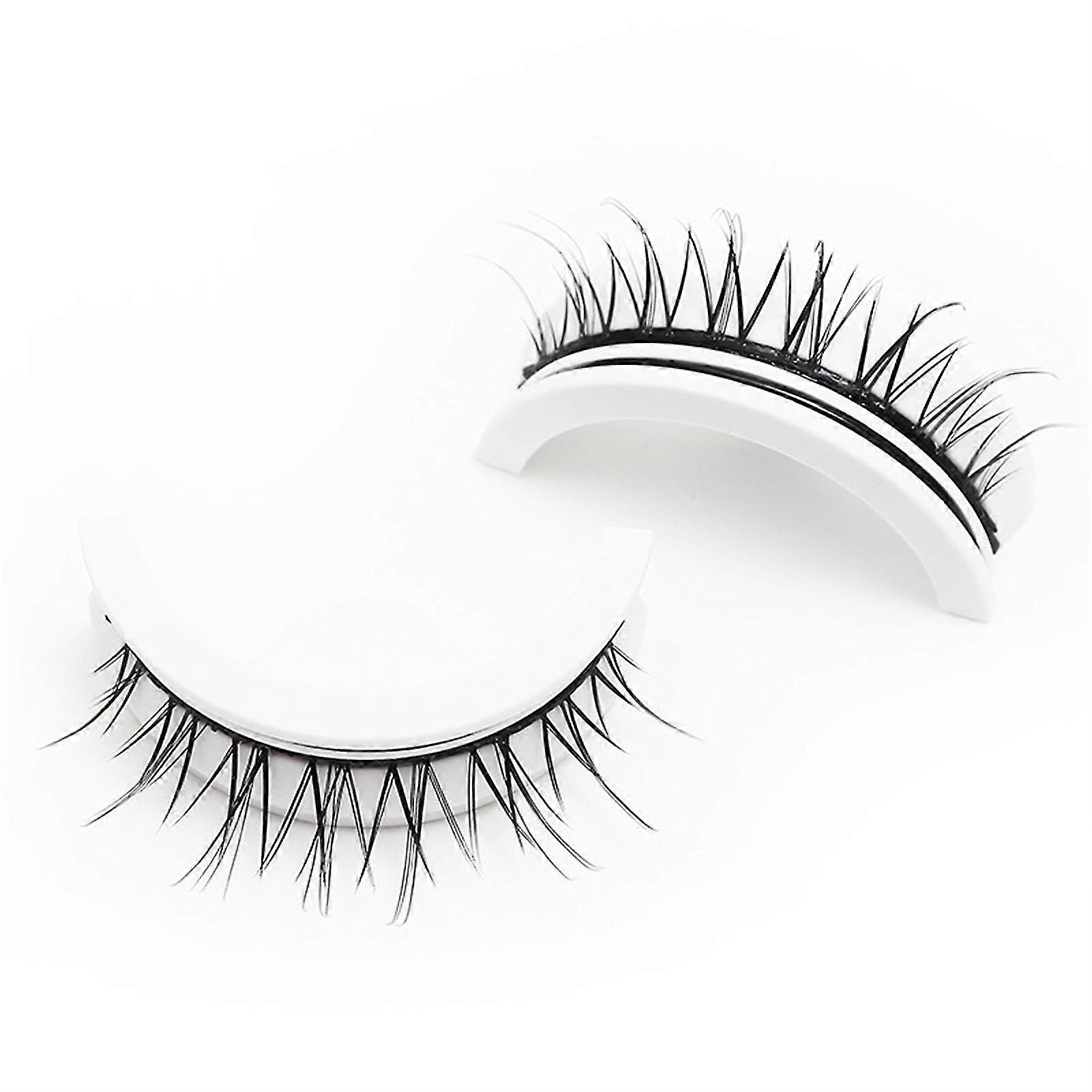 1 Pair Natural Look Wispy Eyelashes Reusable Easy To Wear Lashes