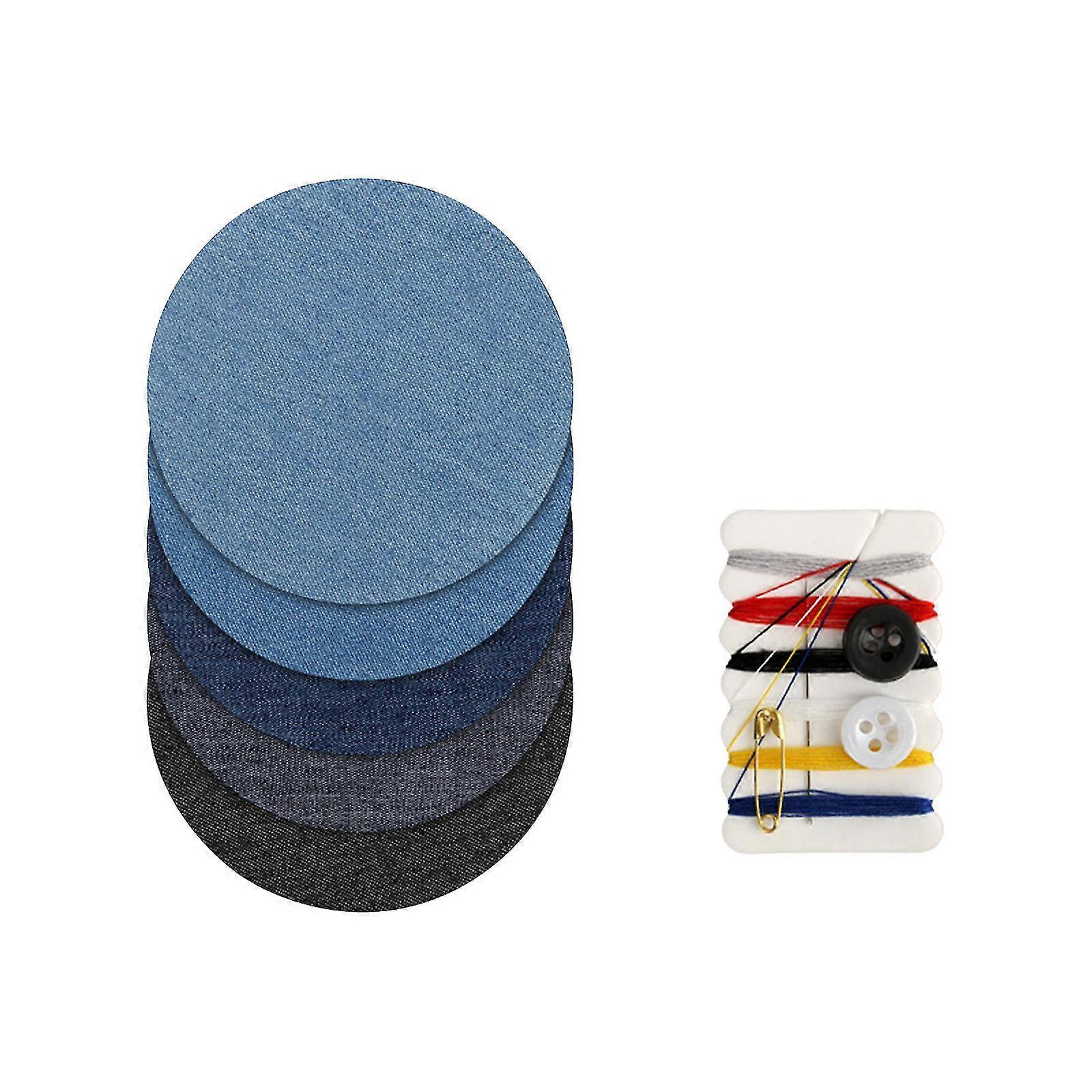 Lroning Patch Sticker Random Cut Knee Repair Patch Sticker Round Denim Sticker