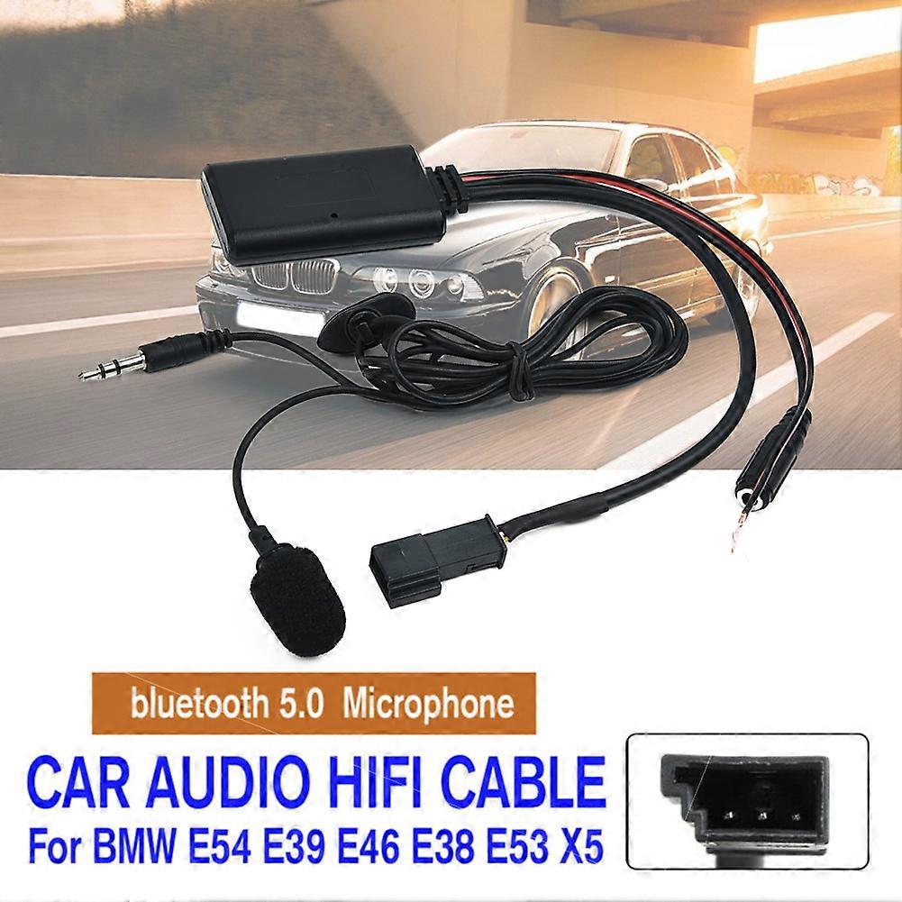 12V Car Audio HIFI Cable Adaptor Bluetooth 5.0 + Microphone For BMW E54 E39 E46 E38 E53 X5 Bluetooth Car Kit