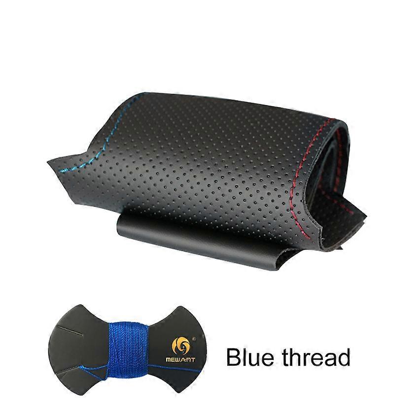 MEWANT Black Artificial Leather Car Steering Wheel Cover for BMW M Sport E46 330i 330Ci E39 540i 525i 530i M3 M5 Holster