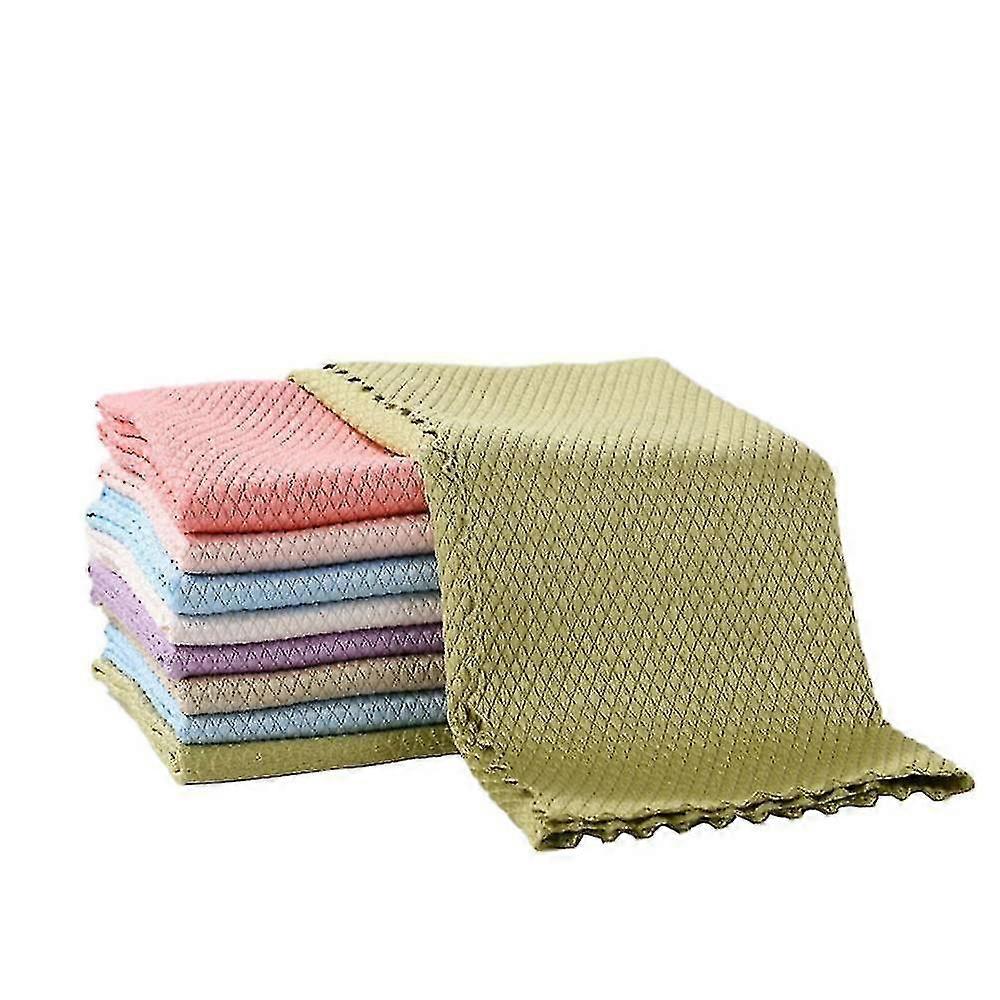 10*pcs Random Color Wipe Glass Without Leaving Traces Towel, Absorb Water, Do Not Lose Hair, No Wate