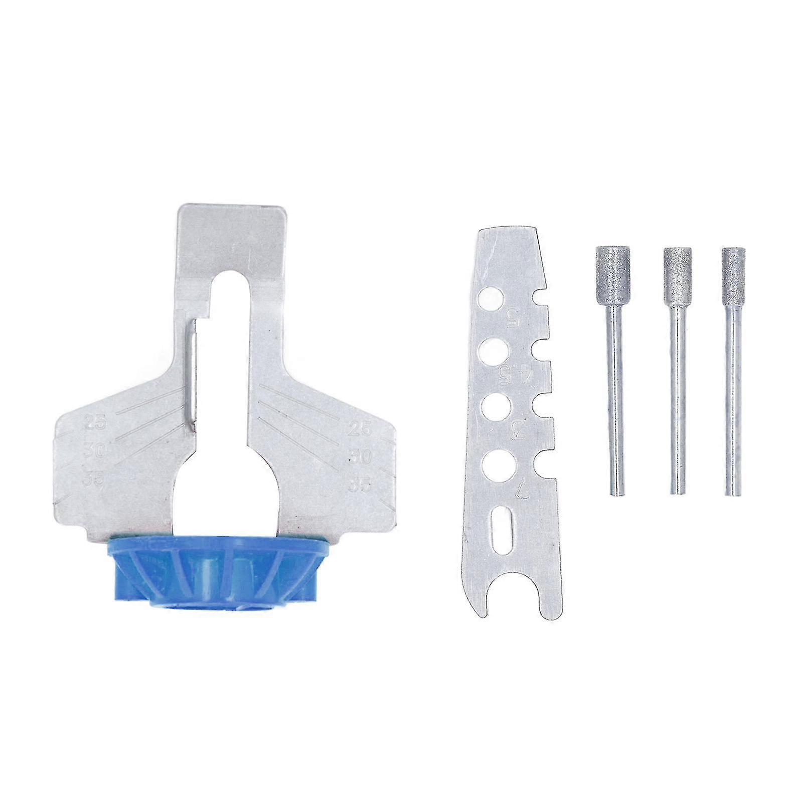 High Speed Steel Chainsaw Sharpening Attachment Kit - Blue