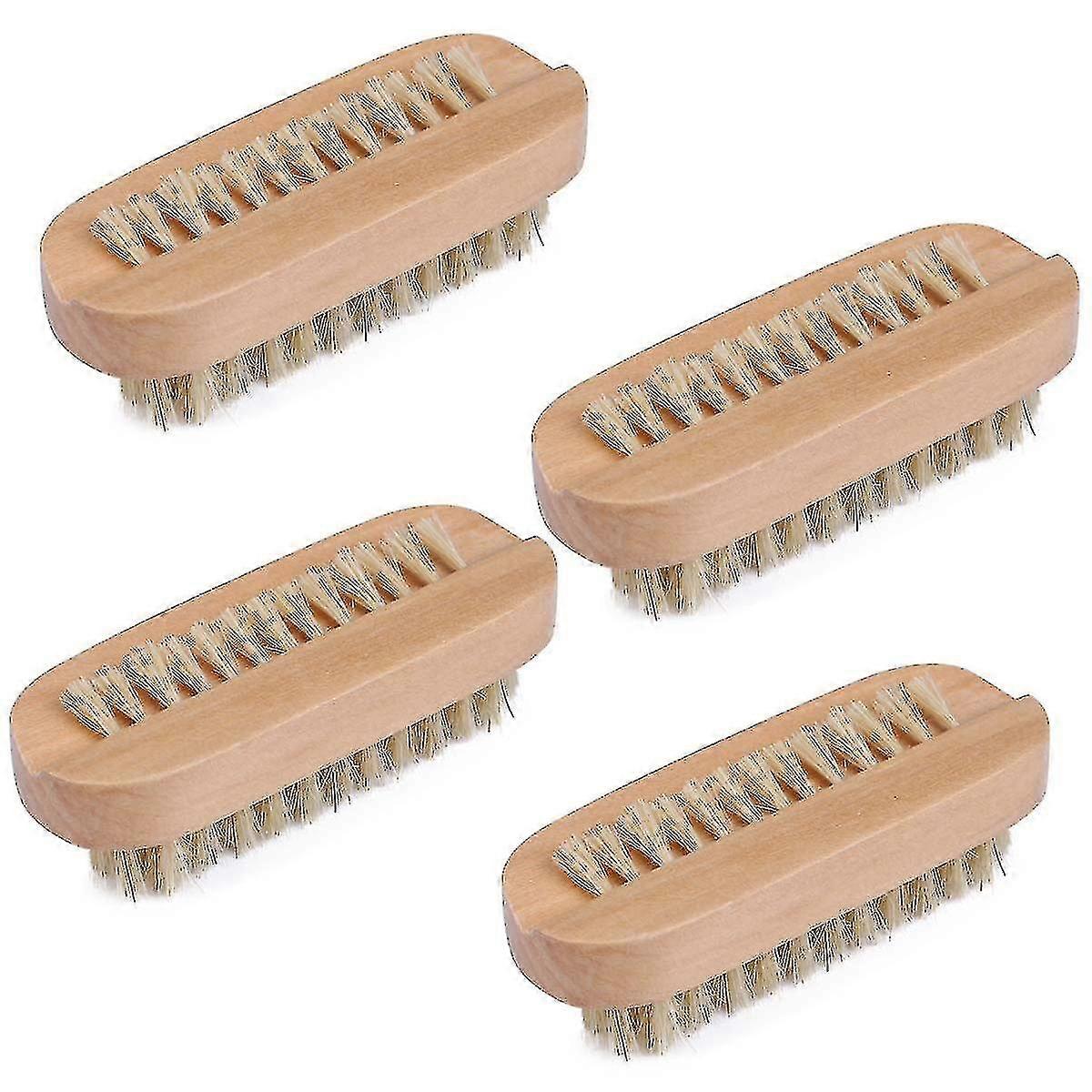 Καθαρισμός καρφί βούρτσα ξύλο για μανικιούρ πεντικιούρ γυναίκες 4 πακέτο